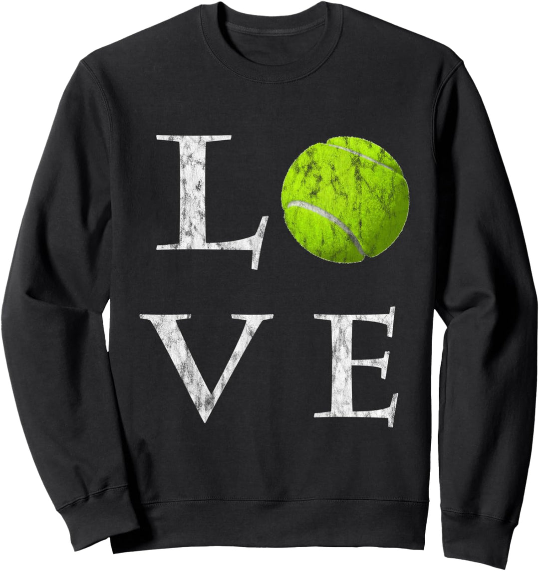 I love Tennis Ich liebe Tennis Spieler Geschenk Sweatshirt