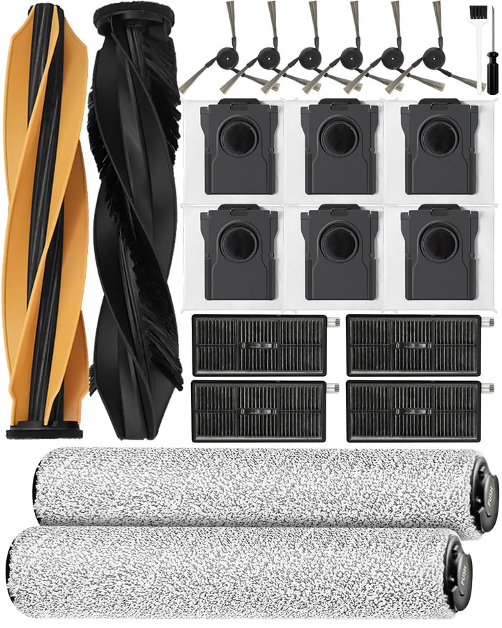 22 Stück Aqua10 Roller Zubehör für DREAME Aqua10 Roller/Aqua10 Ultra Roller Complete Saugroboter，2 H