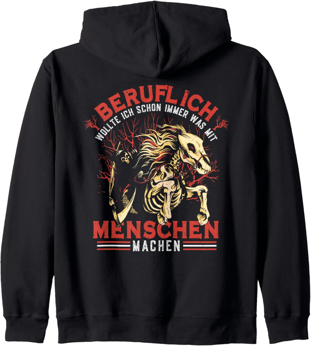 Sensenmann Mit Sense Beruflich Wollte Ich Kapuzenjacke