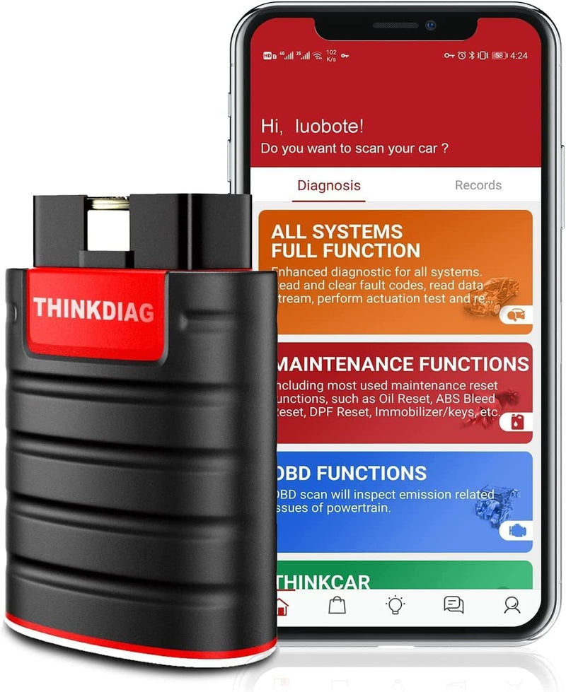 thinkcar ThinkDiag obd2 diagnosegerät obd2 bluetooth adapter Vollsysteme Obd2 Codeleser für bidirekt