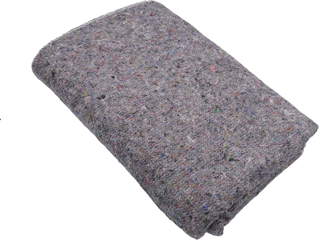 Umzugsdecken Möbelpackdecken Lagerdecken Packdecken, 150 x 200 cm, 330-350 g/m², Grau, 2-seitig gesä
