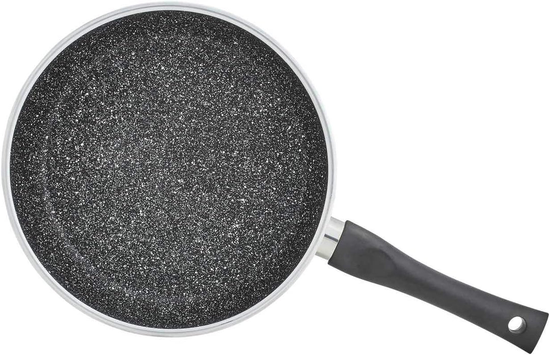 KHG Pfannenset 2-teilig aus Aluminium Ø 24 und 28 cm | ILAG-Antihaftbeschichtung, Induktion, stapelb