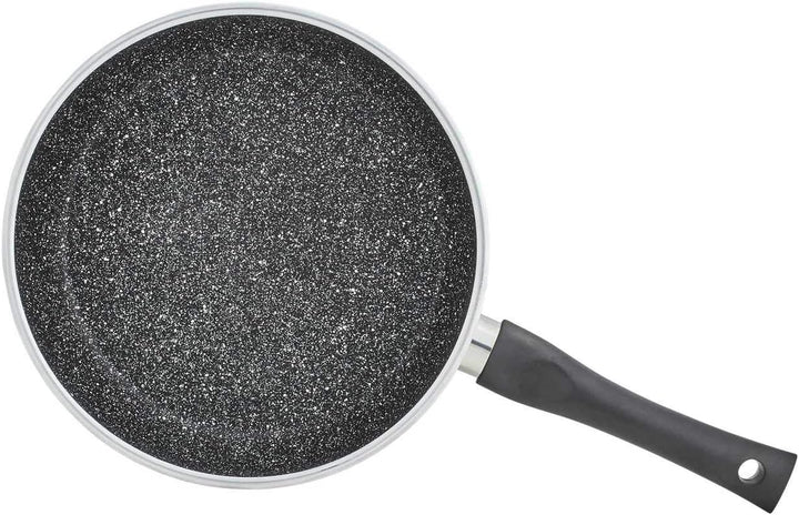 KHG Pfannenset 2-teilig aus Aluminium Ø 24 und 28 cm | ILAG-Antihaftbeschichtung, Induktion, stapelb