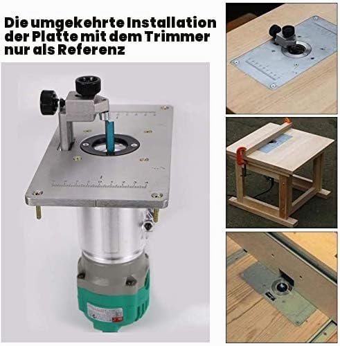 Router Tabelle einfügen Platte, Aluminium Router Tabelle Insert Plate Fräsplatte Router Tischeinsatz