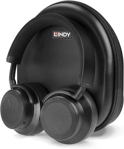 LINDY 73203 LH900XW - Kabelloser Kopfhörer mit Active Noise Cancelling Schwarz On Ear