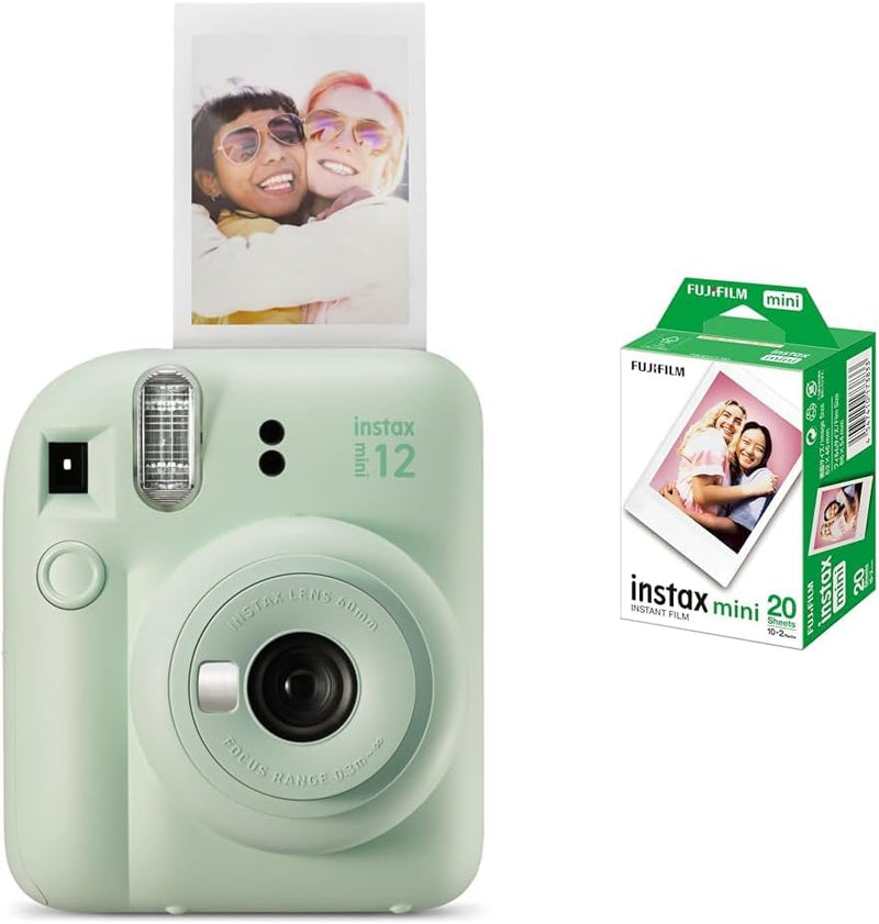 INSTAX Mini 12 Sofortbildkamera Mint-Green + Mini Film Standard (20/PK) Mint-Green mit Instant Film