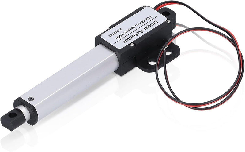 50 mm Linearaktuator, 12 V DC Mini Electric Linear Actuator Motor Interner Endschalter für die Autom