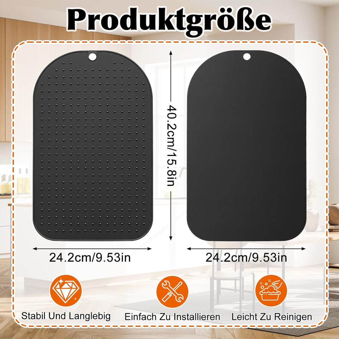 SelfTek Anti-Rutsch Matte für Thermomix TM7- Silikon Matte Rutschhemmung & Geräuschreduzierend, Zube