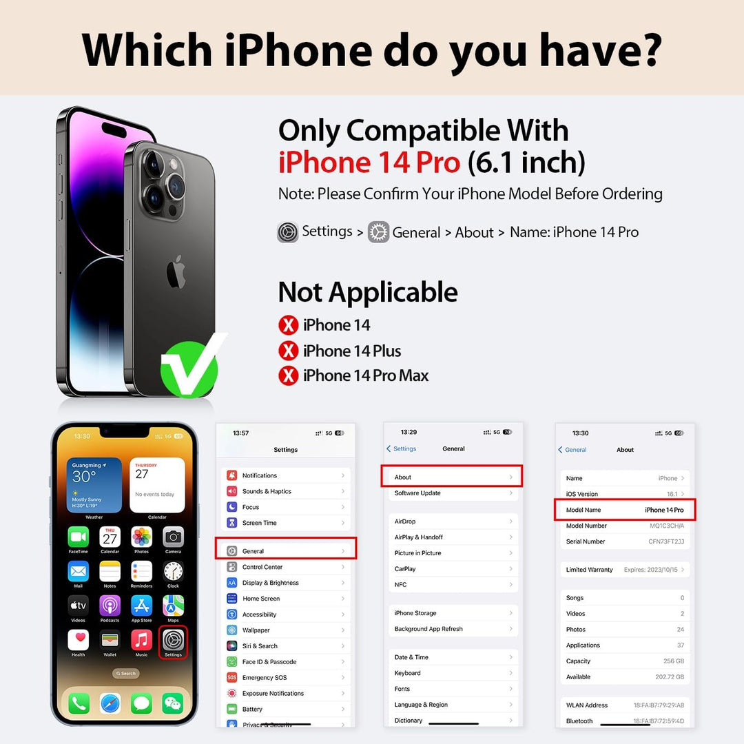 DUX DUCIS Hülle für iPhone 14 Pro 6,1" Handyhülle Kompatibel mit MagSafe, Transparente Anti-Kratzer