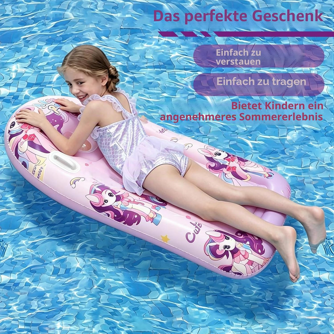 CIYIN Schwimmbrett Bodyboard Aufblasbar, Surfbrett Bodyboard mit Griffen, Schwimmhilfe Aufblasbar Ki