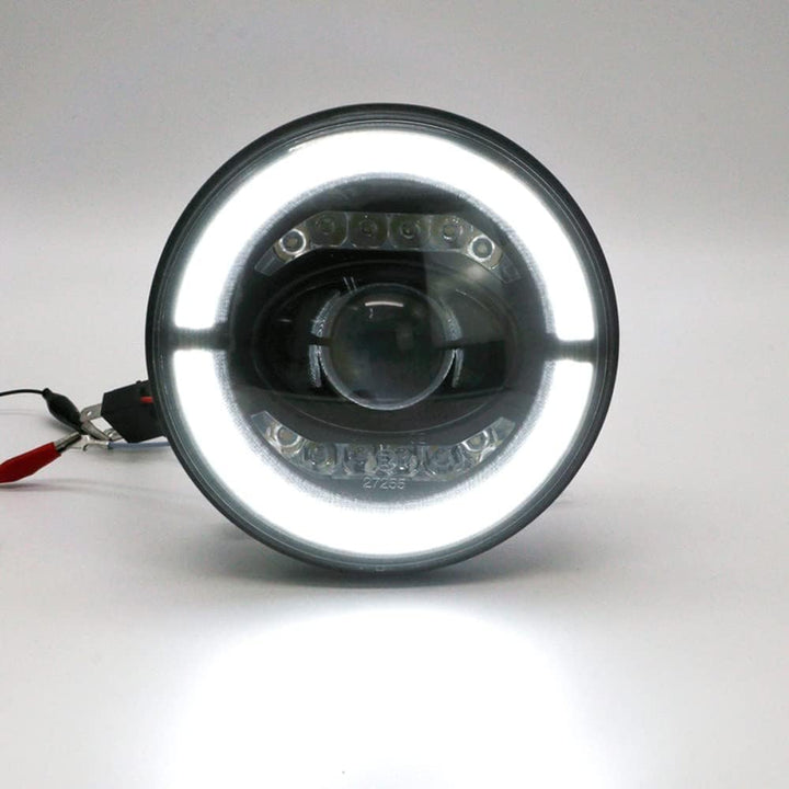 AUTO-STYLE Satz LED Scheinwerfer kompatibel mit Land Rover 90/110 & Defender - Schwarz