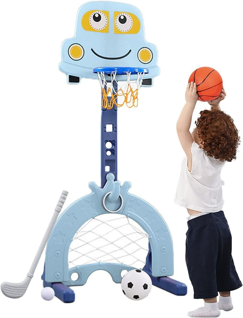 Kinder Basketballständer Höhenverstellbar von 124 bis 178 cm| Basketballanlage mit Einstellbare |Bas