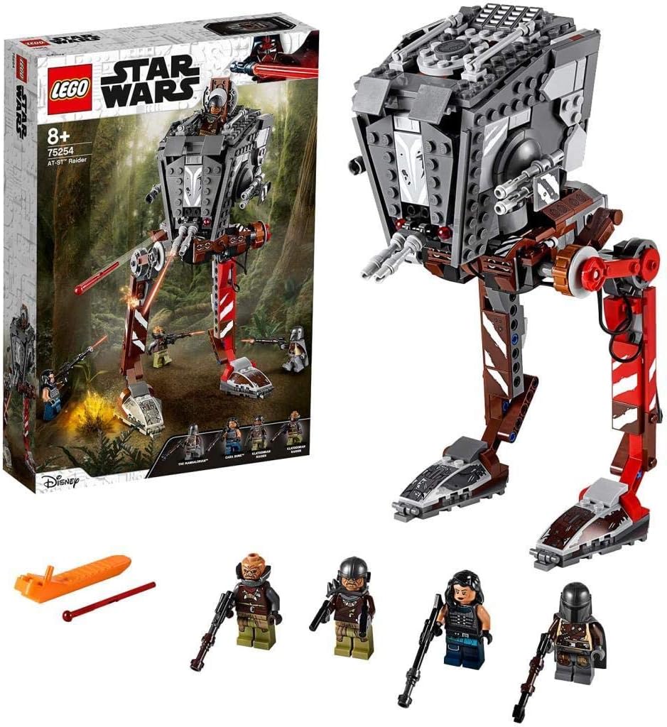 LEGO 75254 Star Wars at-ST-Räuber, Set mit abfeuerbaren Shootern und 4 Minifiguren, TV-Serie The Man
