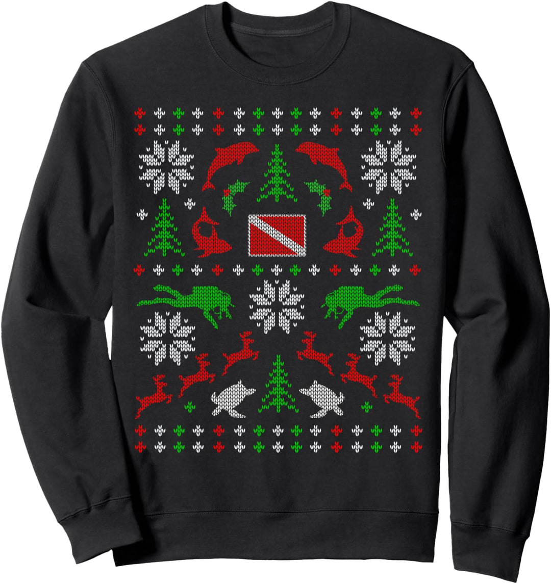 Scuba Diving Dive Ugly Christmas Sweater Diver Shirts Sweatshirt