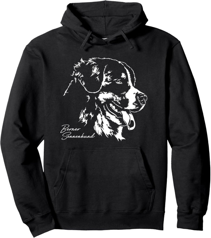 Berner Sennenhund Hund Hunde Portrait Wilsigns Pullover Hoodie