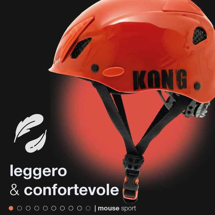 Kong leichte Kopfhörer mit Schutzhülle aus ABS, Rot (52- Universal 63 cm)
