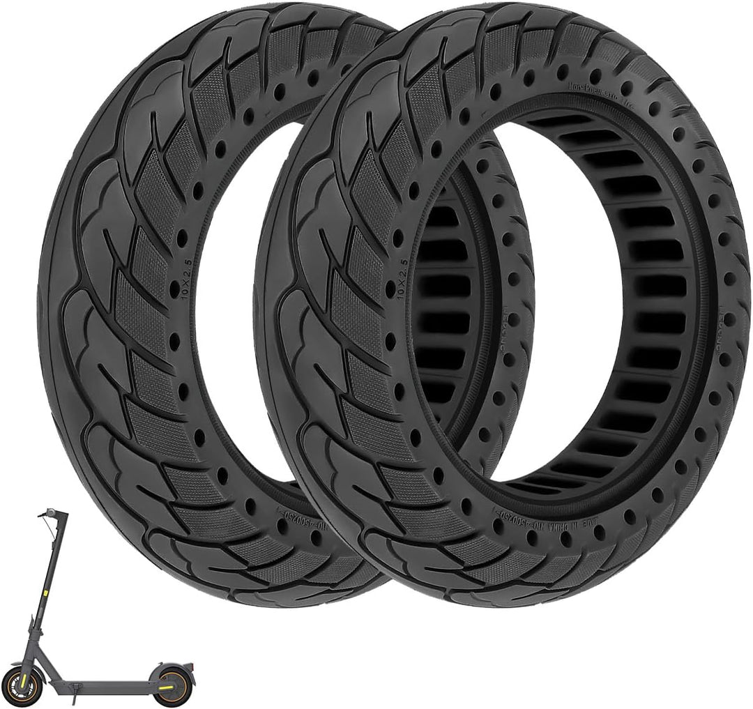 Prodrocam 10 x 2,5 Vollgummireifen 60/70-6,5 Solide Reifen für Segway Ninebot Max G30 Elektroroller
