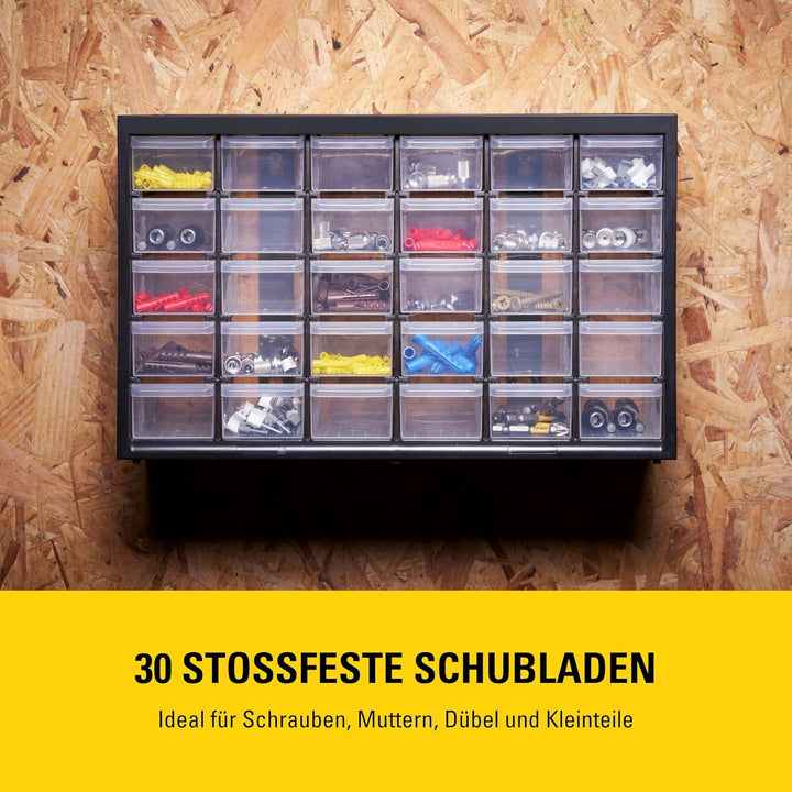 Stanley Kleinteilemagazin / Sortimentskasten (36.5x15.5x22.5cm, mit 30 Schubladen, bruchfester Kunst