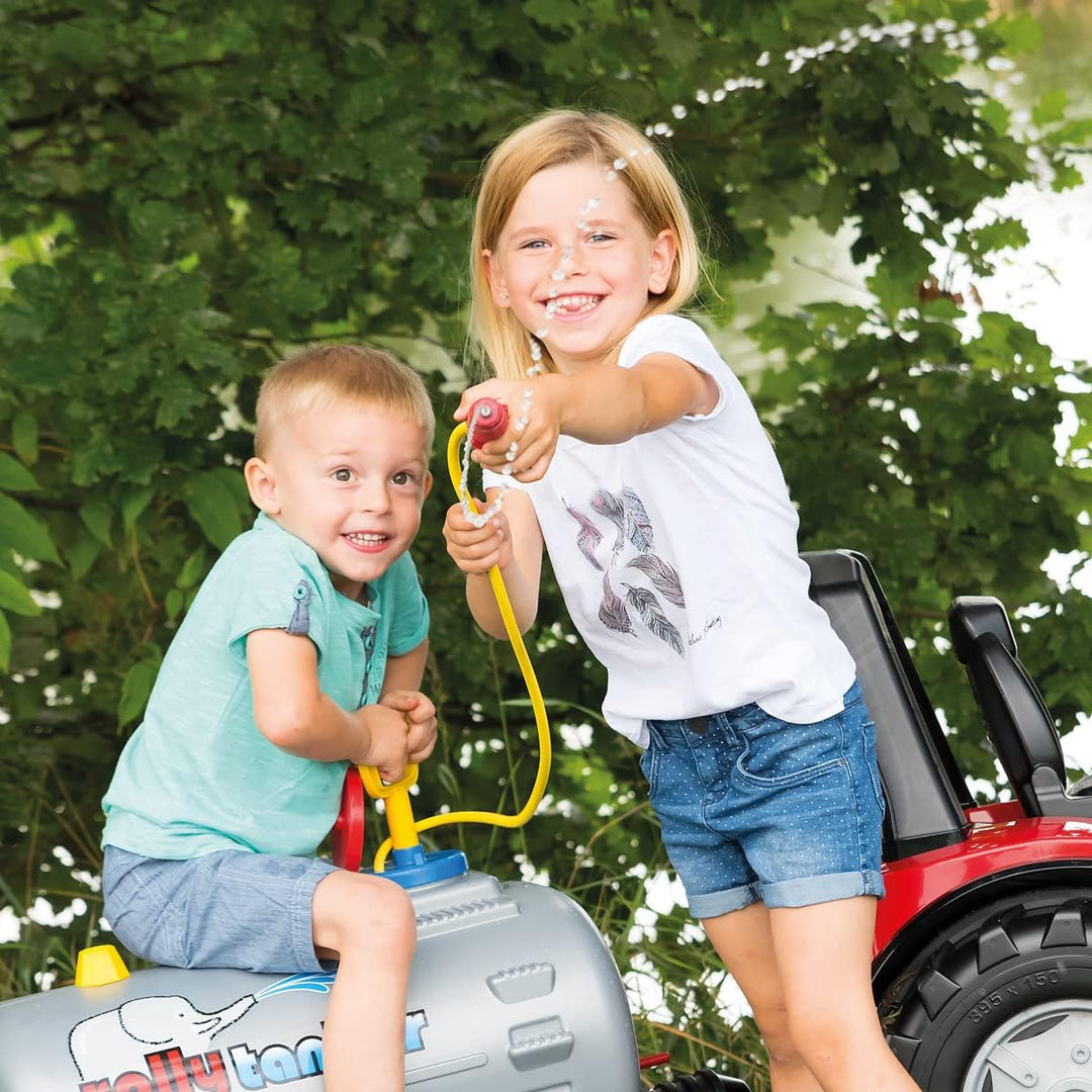 Rolly Toys rollyTanker Fass-Anhänger mit Pumpe und Spritze (für Kinder von 3 - 10 Jahre, mit Stützra