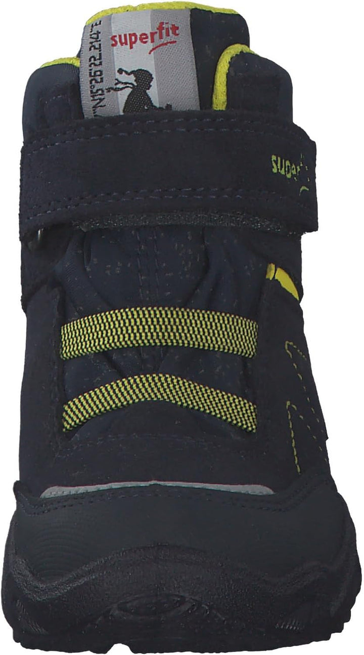 Superfit Jungen Glacier Warm Gefütterte Gore-tex Schneestiefel 22 EU Weit Blau Gelb 8020, 22 EU Weit