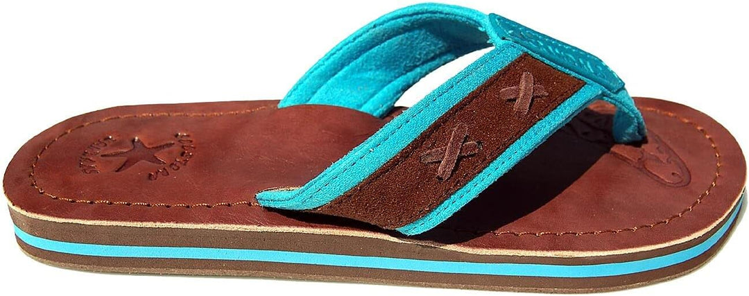 Seestern Sportswear Jungen Jugendliche Leder Zehentrenner Zehensandale Sandalen Gr.36-42/2160 39 EU