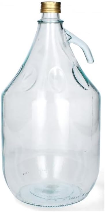 Unbekannt 2 STÜCK 5L Gärballon mit SCHRAUBVERSCHLUSS Flasche Glasballon Weinballon Glasflasche