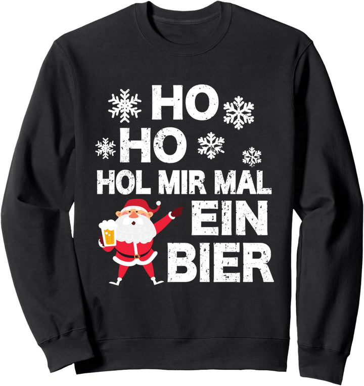 Santa Claus Adventskalender Bierkrug Bier Weihnachtsmann Sweatshirt