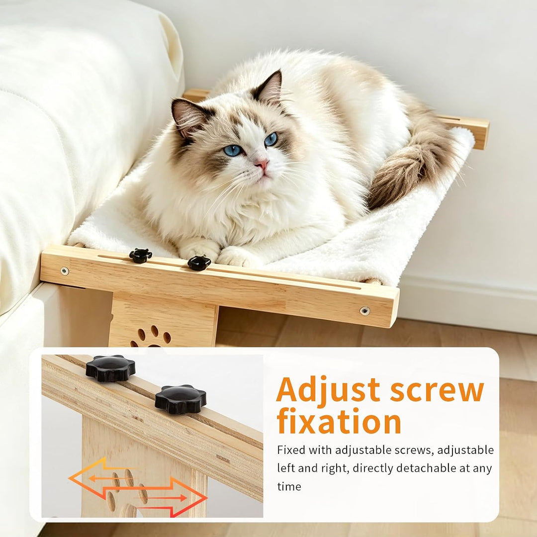 Heizungsliege Hängende Katzenhängematte, Katzen Fensterliege Holz Katzenbett Hängen Balkon Katzenbet