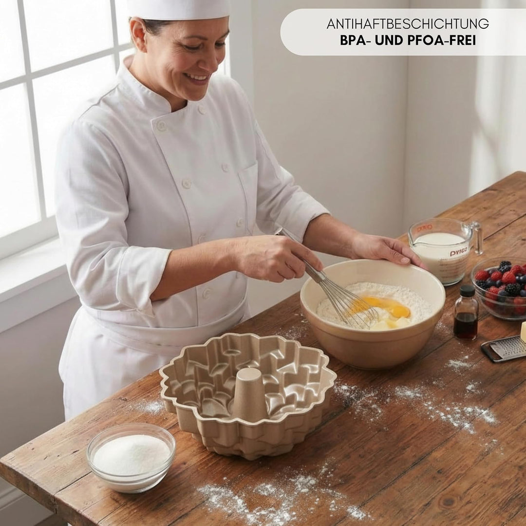 Erreke Gugelhupfform, Professionelle Qualität Kuchenform, Gugelhupf Backform, Sehr Widerstandsfähig,