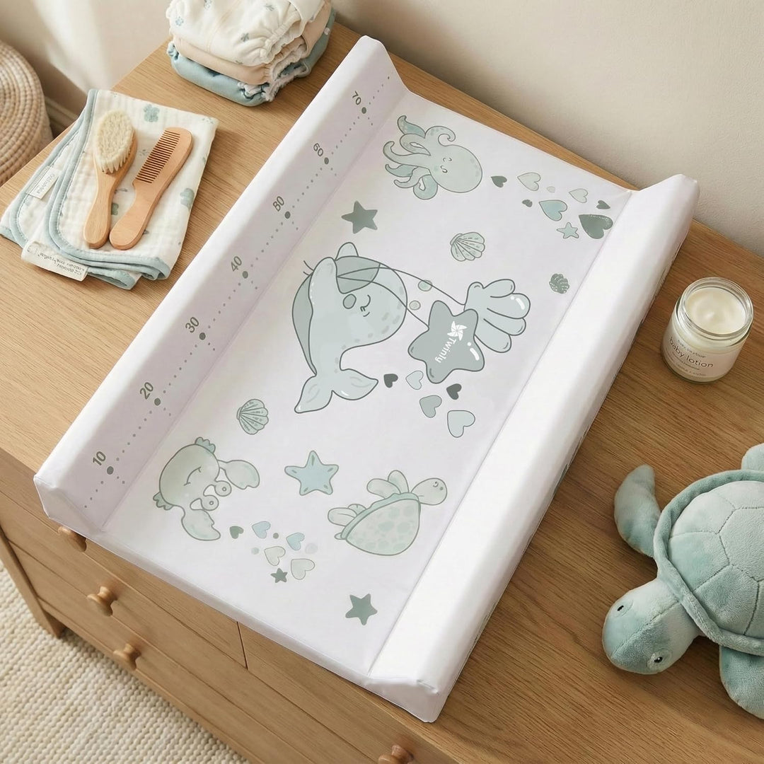 Twinly Bubbly – Faltbare 2-in-1-Baby-Badewanne – Ergonomisch verstellbare Höhe, abnehmbare Badewanne