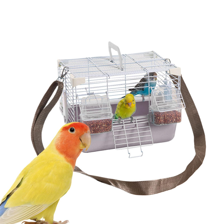 Vogel Reisekäfig | Leichte Kleintiertransportbox Mit Abnehmbarem Tablett - Robustes Zubehör Für Klei