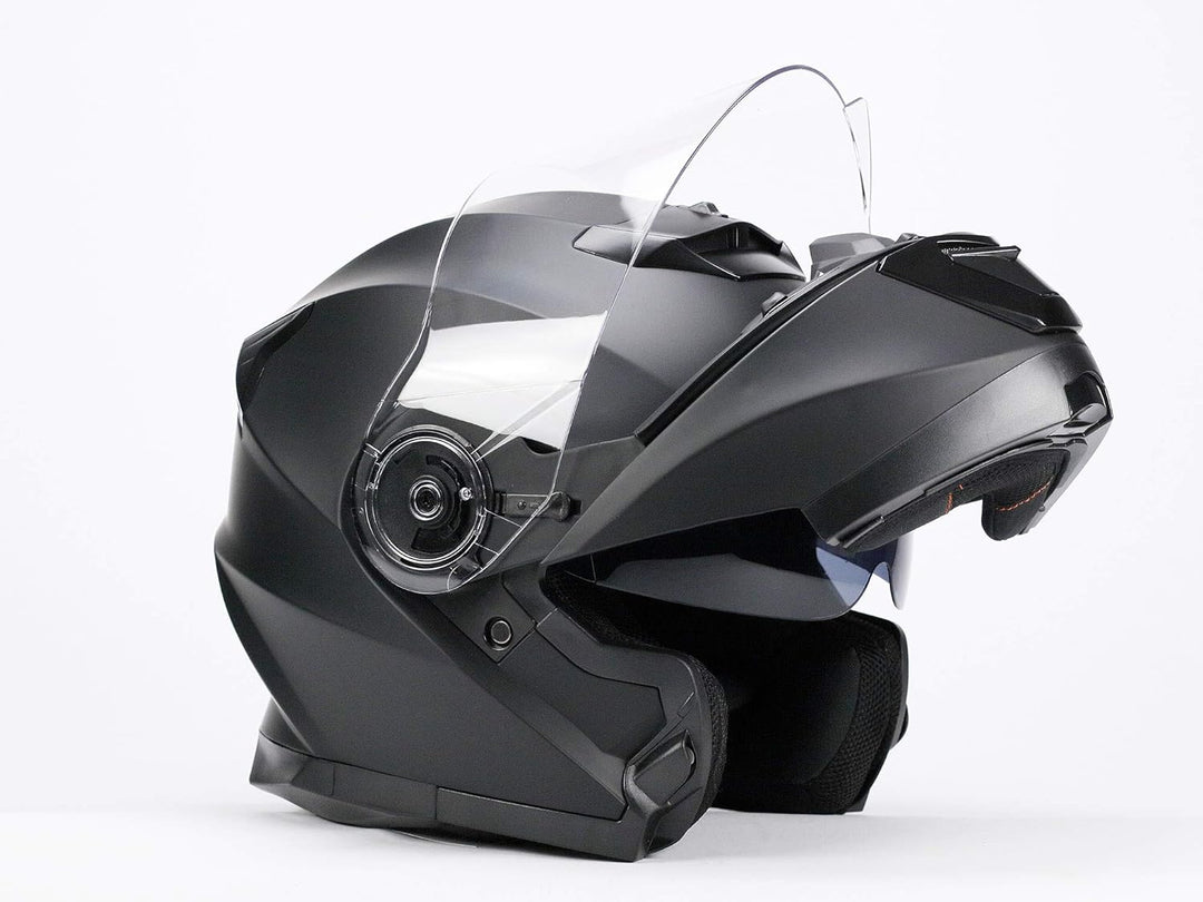 BNO Flip-2 Flip-Up Helm Klapphelm Modular Helm (L, Matt Schwarz) L Matt Schwarz, L Matt Schwarz