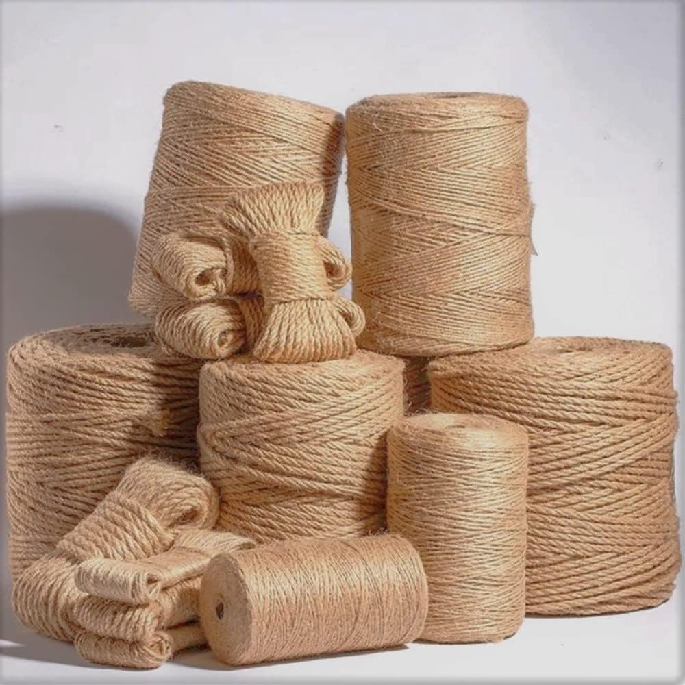 Juteschnur. Dekokordel. Jutekordel. Schnur aus Jute. Jute Schnur für DIY Kunstgewerbe Gartenschnur D