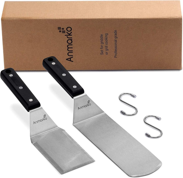Exklusives Grillwender Set aus hochwertigem Edelstahl - BBQ Grillset in erstklassiger Qualität für H