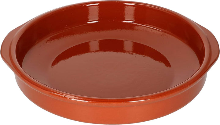 MamboCat Cazuela mit Griff 2er Set Schalen Bernd 2,2l Auflaufform rund 31,5cm aus Ton glasiert Gröss
