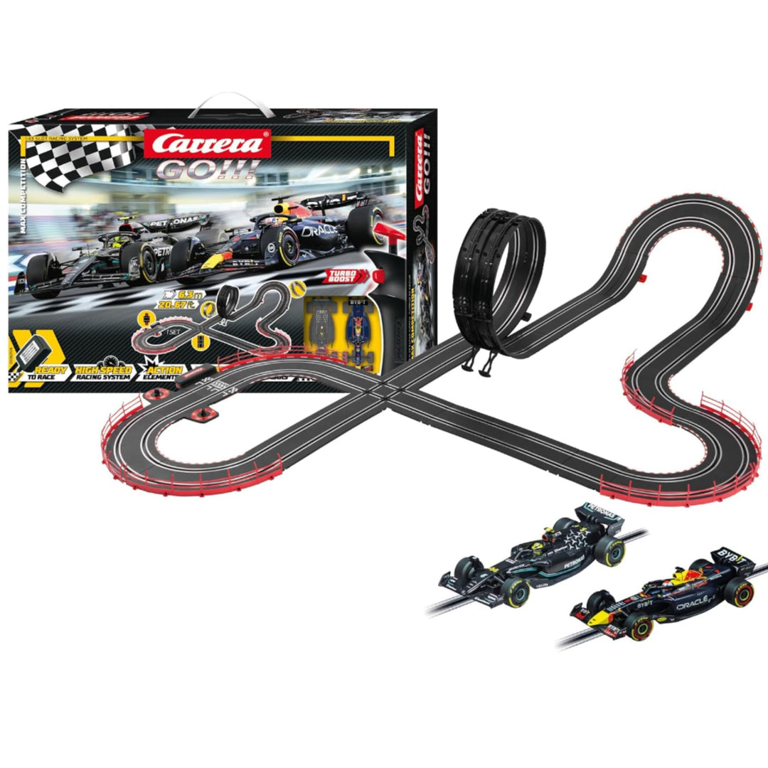 Carrera - 20062574 - Carrera GO!!! Max Competition Rennbahn-Set I Rennbahn mit lizensierten Slotcars