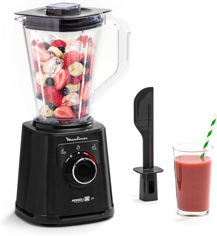 Moulinex Perfect Mix+ LM88A8 Tischplatten-Mixer, 1200 W, schnelle Ergebnisse, 1,5 Liter Fassungsverm