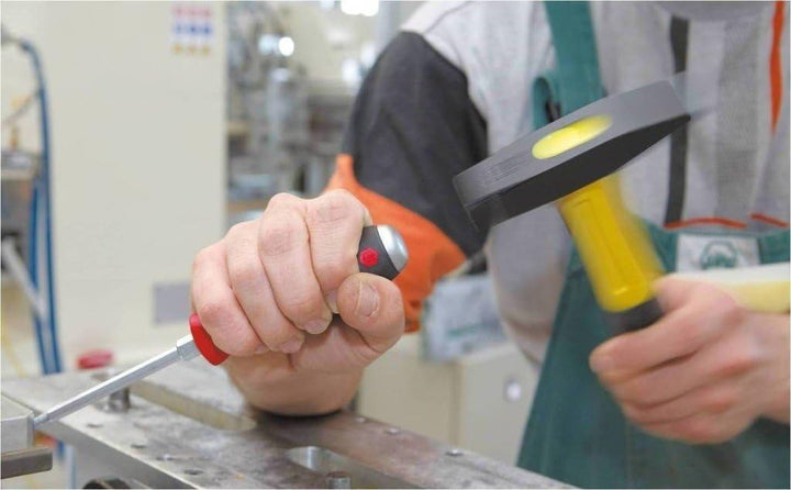 Wiha Schraubendreher SoftFinish® Pozidriv mit durchgehender Sechskantklinge und massiver Stahlkappe