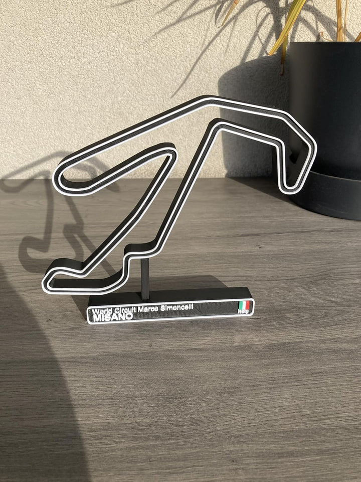 Misano-Rennbahn, 3D-Rennbahn, Auto-Dekoration