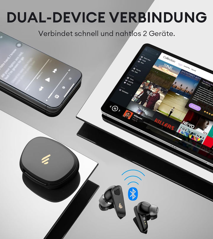 Edifier NeoBuds Pro 2 Multi-Channel Aktive Geräuschunterdrückungs Ohrhörer mit Spatial Audio, Hi-Res