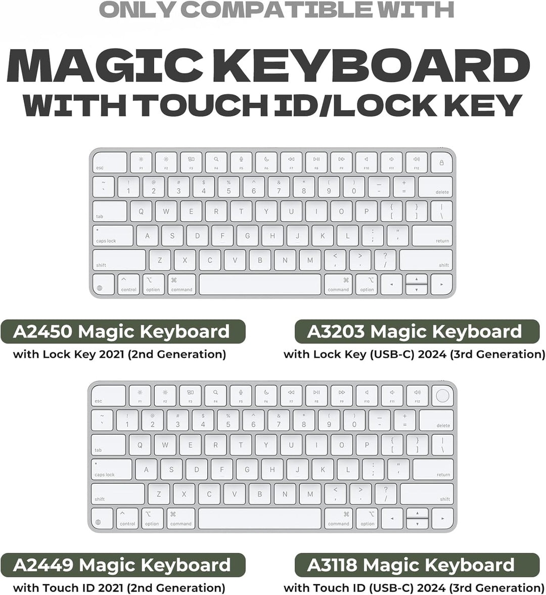 Dexnor Hart Tasche Hülle für Apple Magic Keyboard mit Touch ID/Sperrtaste 2021/2024, Reisetasche, St