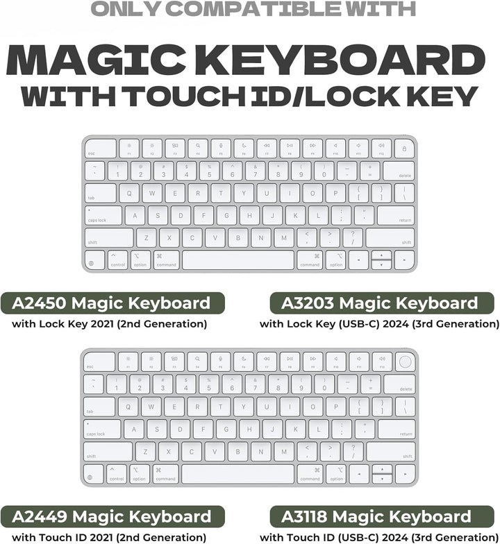 Dexnor Hart Tasche Hülle für Apple Magic Keyboard mit Touch ID/Sperrtaste 2021/2024, Reisetasche, St