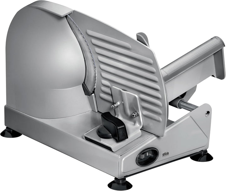 Silva Schneider Allesschneider AS 500 | 150W | Metallgehäuse | 19 cm Edelstahlmesser | Exakte Schnit
