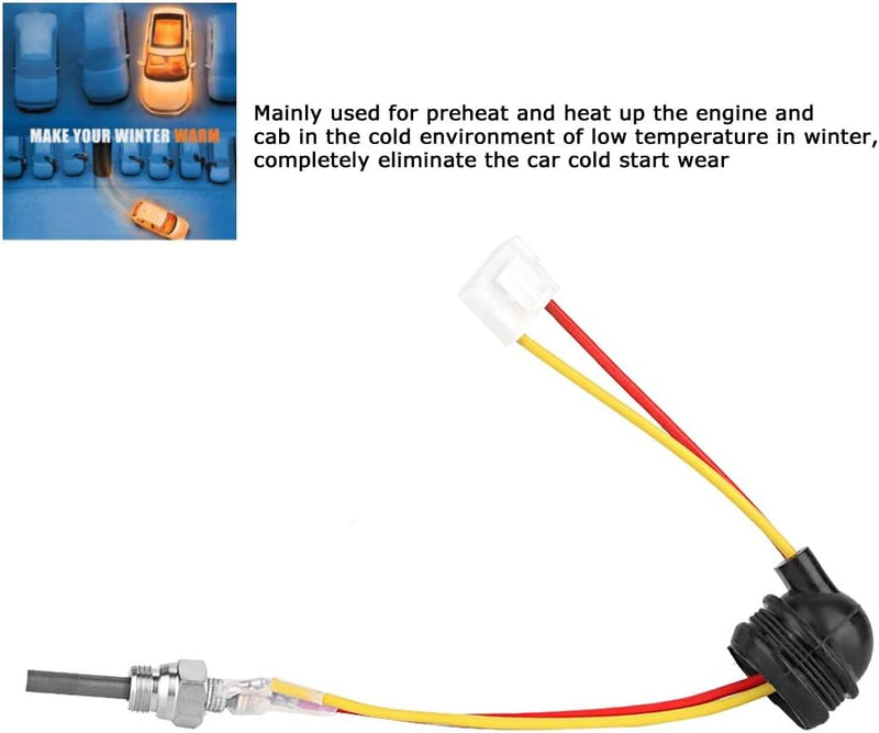 Suuonee Auto Standheizung, 12V 88-98W Universal Standheizung Keramik Pin Glühkerze für Auto Auto LKW