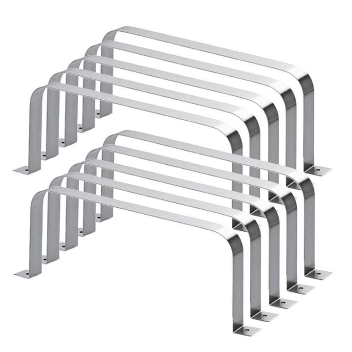 10er SET F-RSS Flachkanalhalterung/Halterung/Compair flow (System Ø 150)
