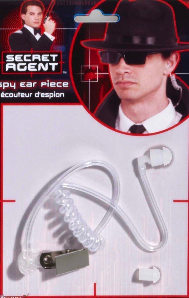 shoperama Spionage In Ear Kopfhörer Headset Mikrofon Mikro Spion Secret Agent FBI Bodyguard Security
