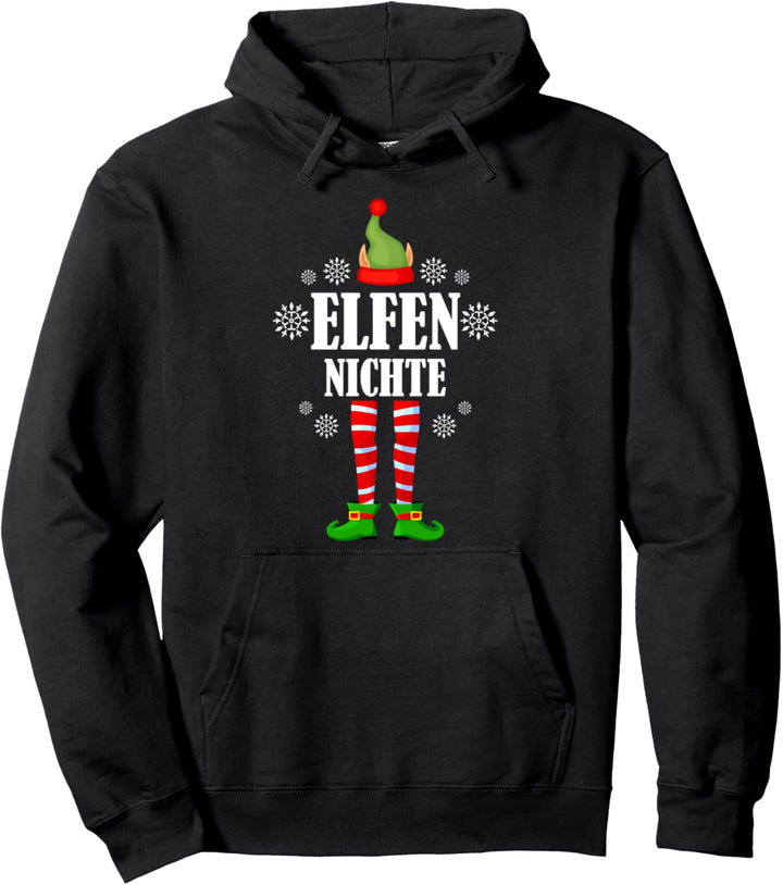 Elfen Nichte Elfe Partnerlook Weihnachten Weihnachtselfe Pullover Hoodie