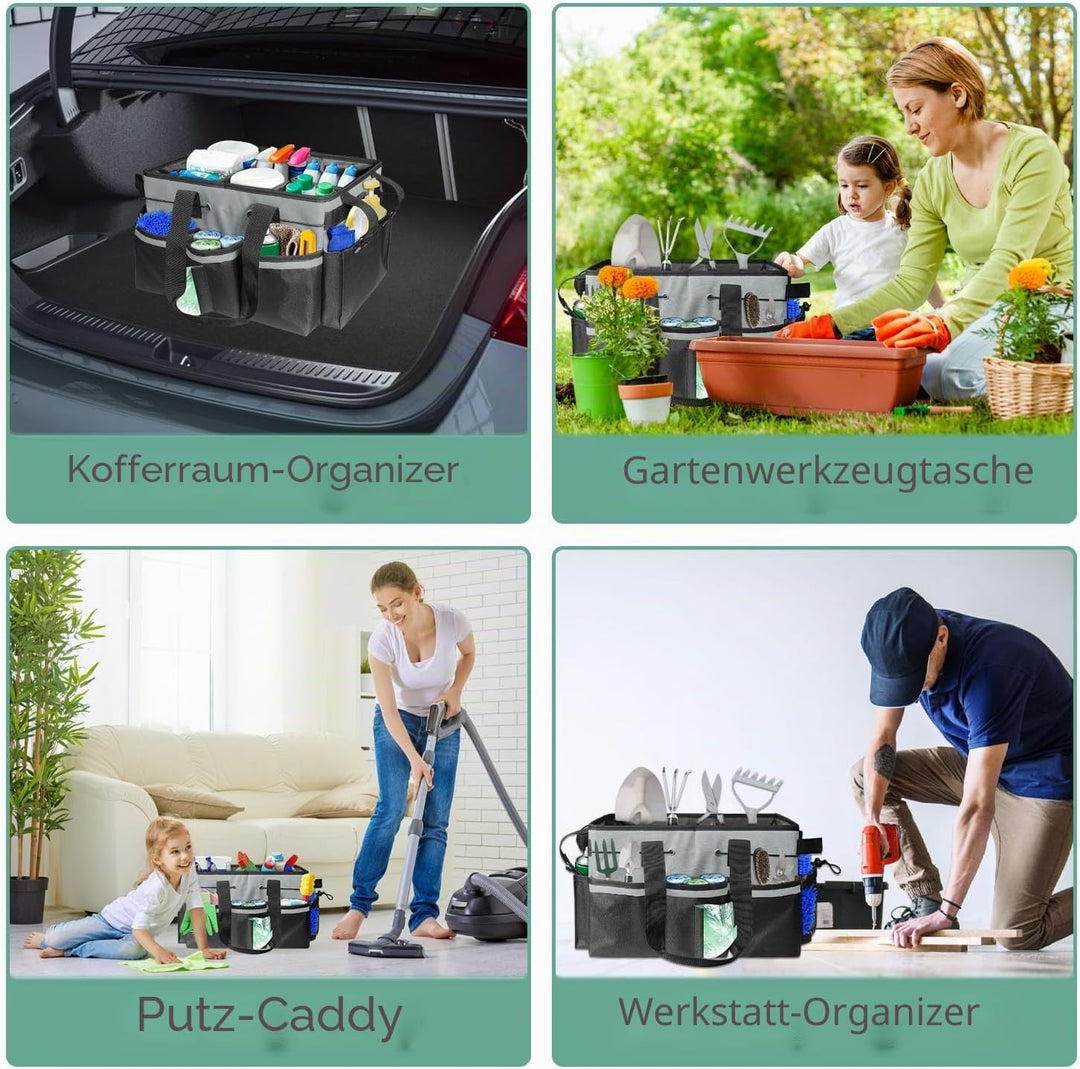 Boczif Reinigungs-Caddy-Tasche, tragbar, mit Griff, Schultergurten und Abnehmbarer Trennwand, Werkze