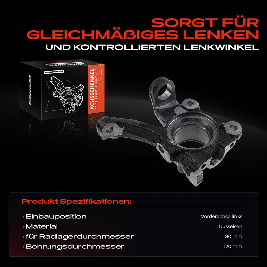 Frankberg Achsschenkel Vorderachse Rechts Kompatibel mit Transporter IV 1990-2003 Replace# V105136