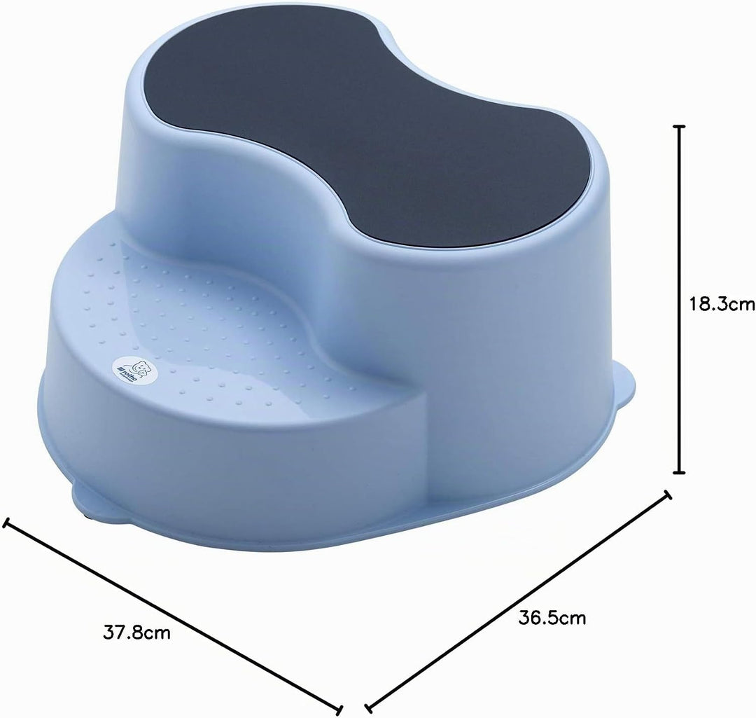 Rotho Babydesign TOP Kinderschemel, Anti-Rutsch-Trittfläche, Sky Blue (Hellblau), 20005 0289 Himmelb